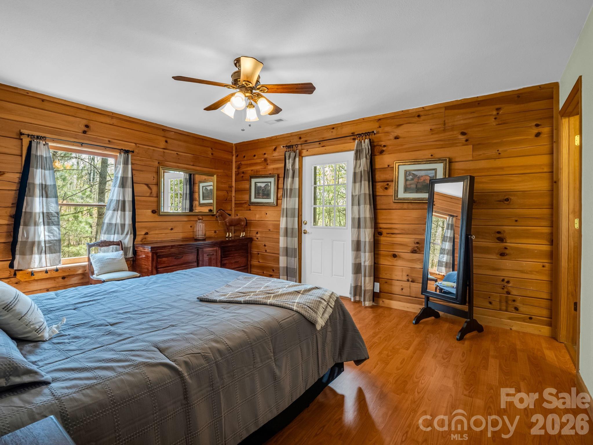 1050 Cross Ridge Drive Rutherfordton, NC 28139 - Photo 20 of 48 a bedroom with a bed and wooden floor