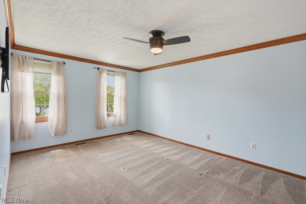 5321 Young Road Stow, OH 44224 - Photo 22 of 37 Carpeted room with light blue walls and wood-finish trim