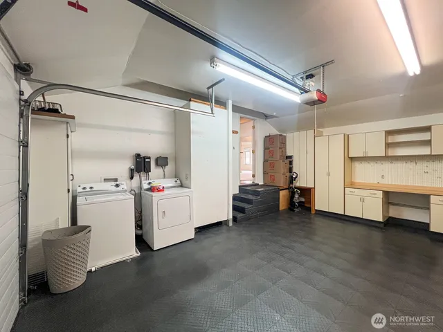 a room with storage and utility