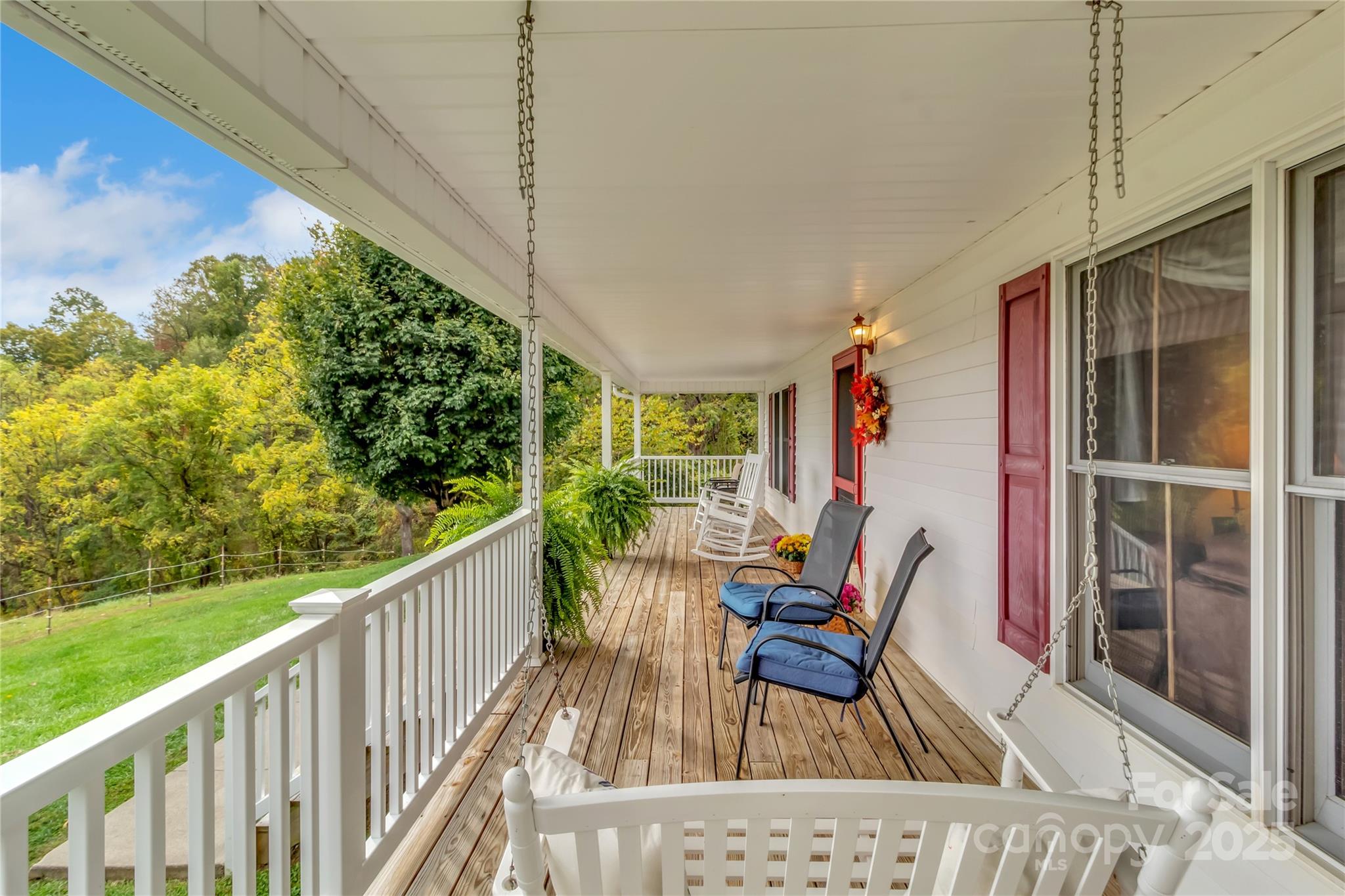 580 River Point Road Canton, NC 28716 - Photo 13 of 46 a view of balcony with furniture