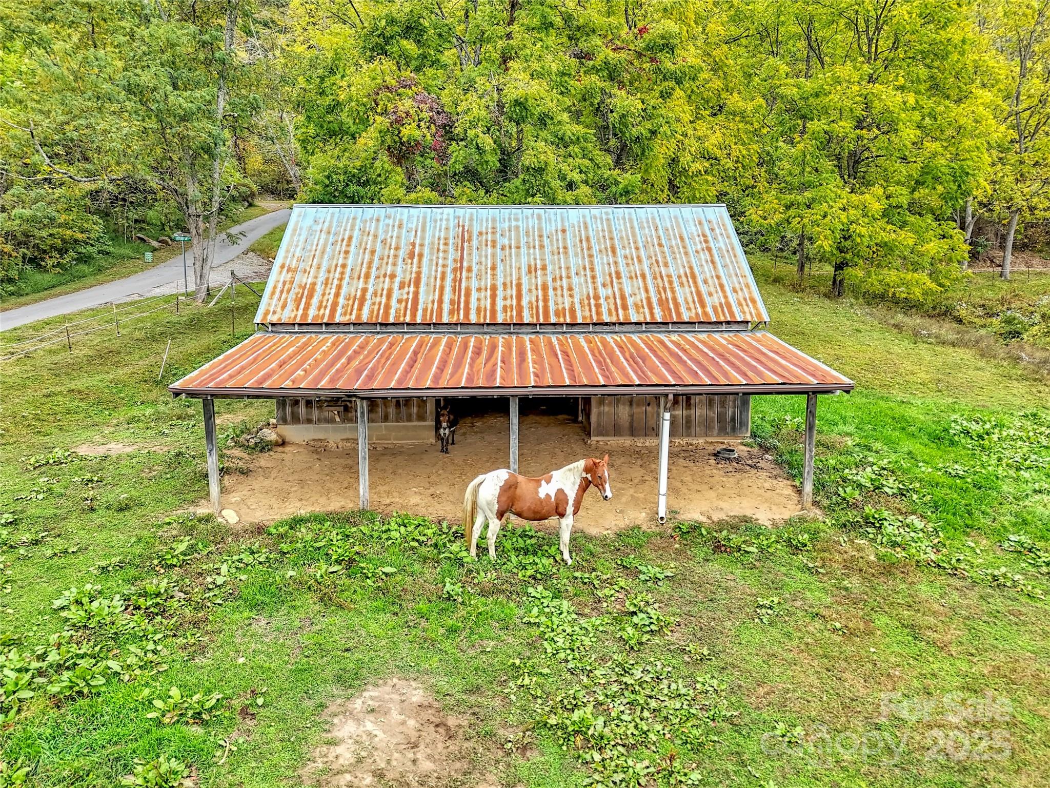 580 River Point Road Canton, NC 28716 - Photo 43 of 46 a backyard of a house with table and chairs