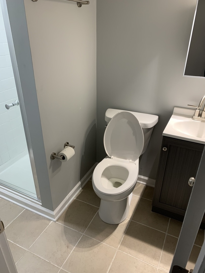 7555 West 63rd Place Summit, IL 60501 - Photo 18 of 19 a white toilet sitting next to a white sink and vanity