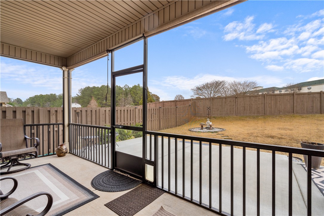 120 Rossmoor Court Anderson, SC 29621 - Photo 26 of 32 This outdoor space offers a screened-in porch with a private fenced yard.