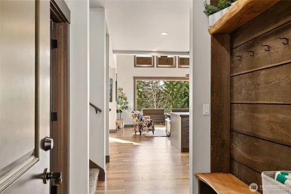 a view of a park with a slide