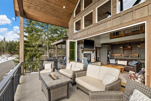 a outdoor space with patio the couch and chairs