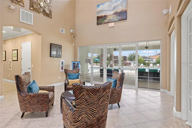 an aerial view of tennis court