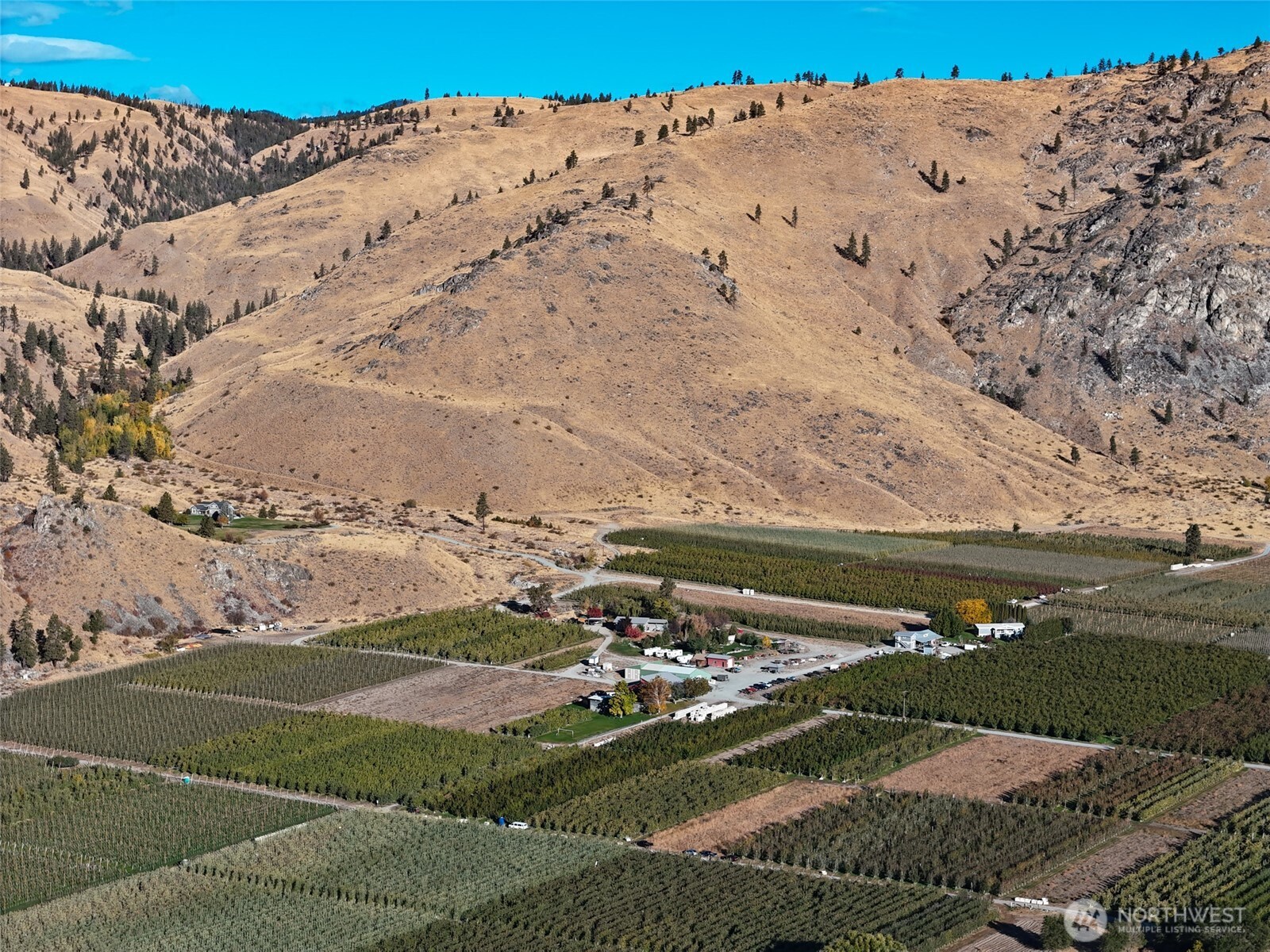 263 Oliver Lane Chelan, WA 98816 - Photo 2 of 39 a view of a dry yard with wooden fence