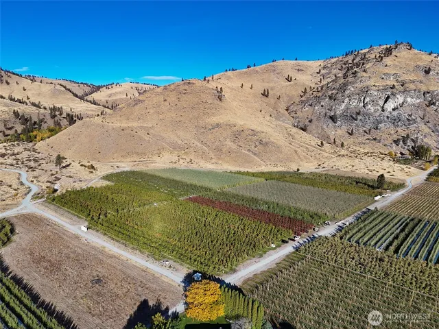 a view of a large body of water with a mountain in the background