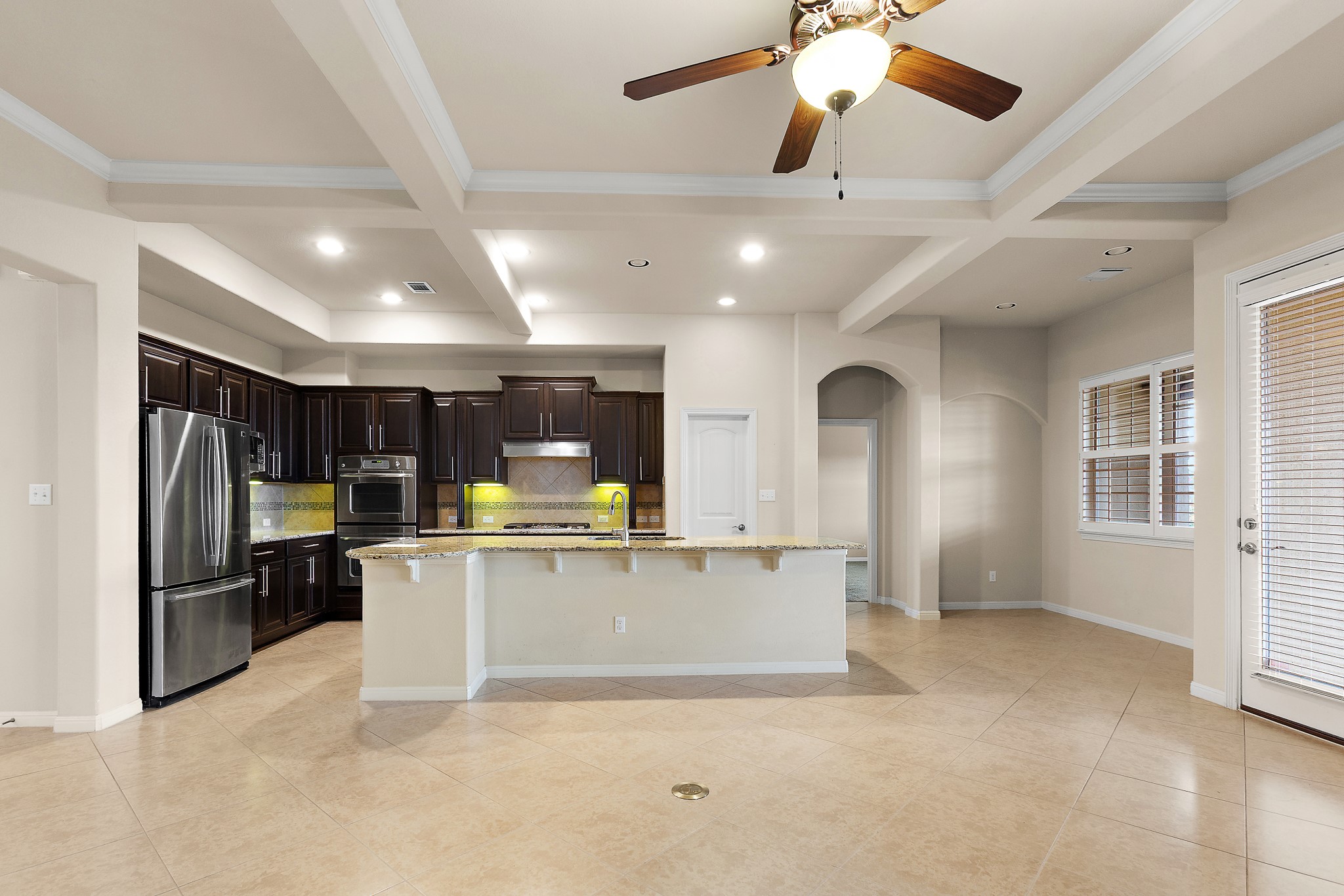 224 Tavish Trail Austin, TX 78738 - Photo 11 of 40 a view of kitchen with refrigerator and window