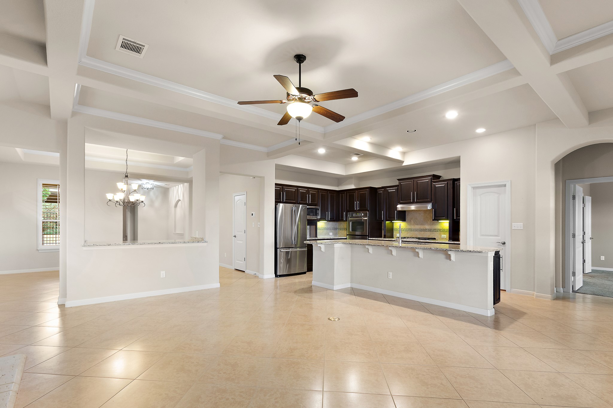 224 Tavish Trail Austin, TX 78738 - Photo 9 of 40 a view of kitchen with refrigerator and window