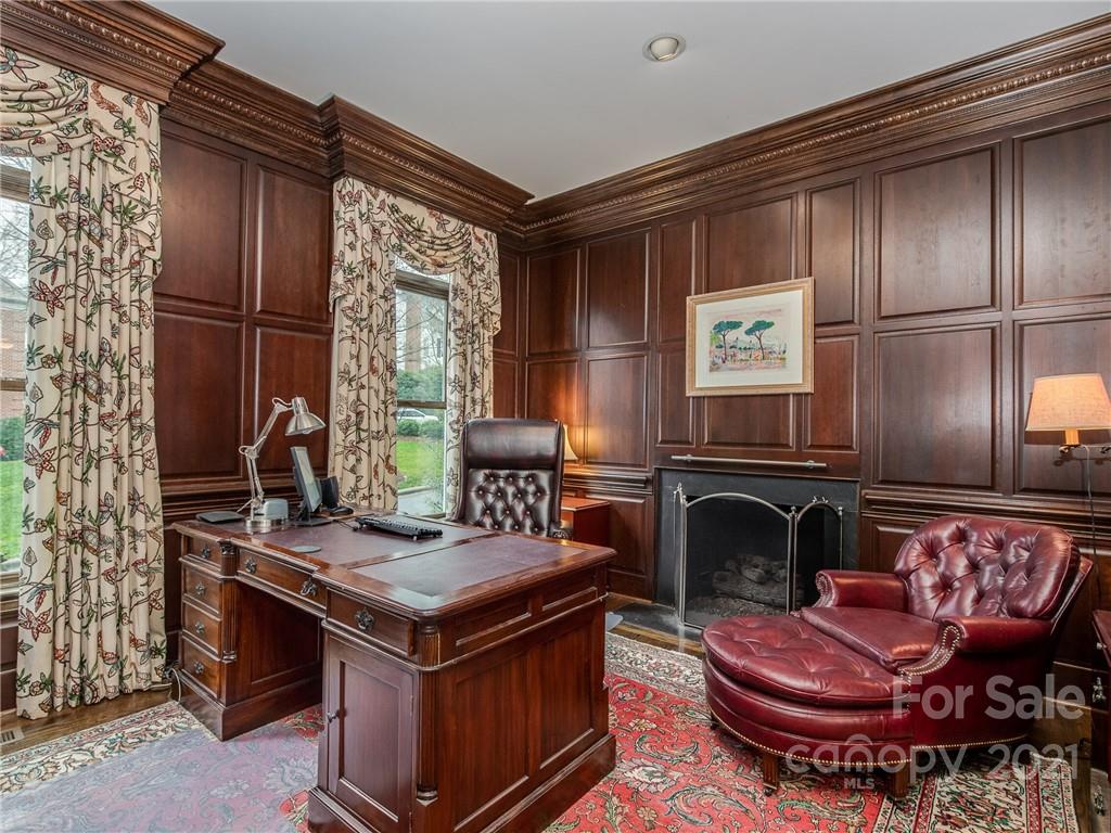 2131 Rolston Drive Charlotte, NC 28207 - Photo 6 of 35 a living room with furniture and a fireplace