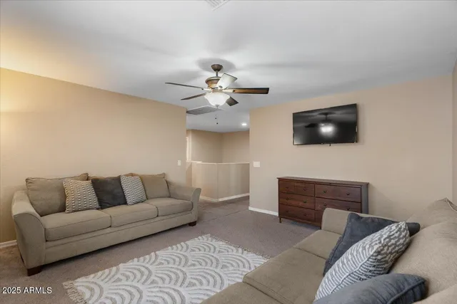 a bedroom with a bed and furniture