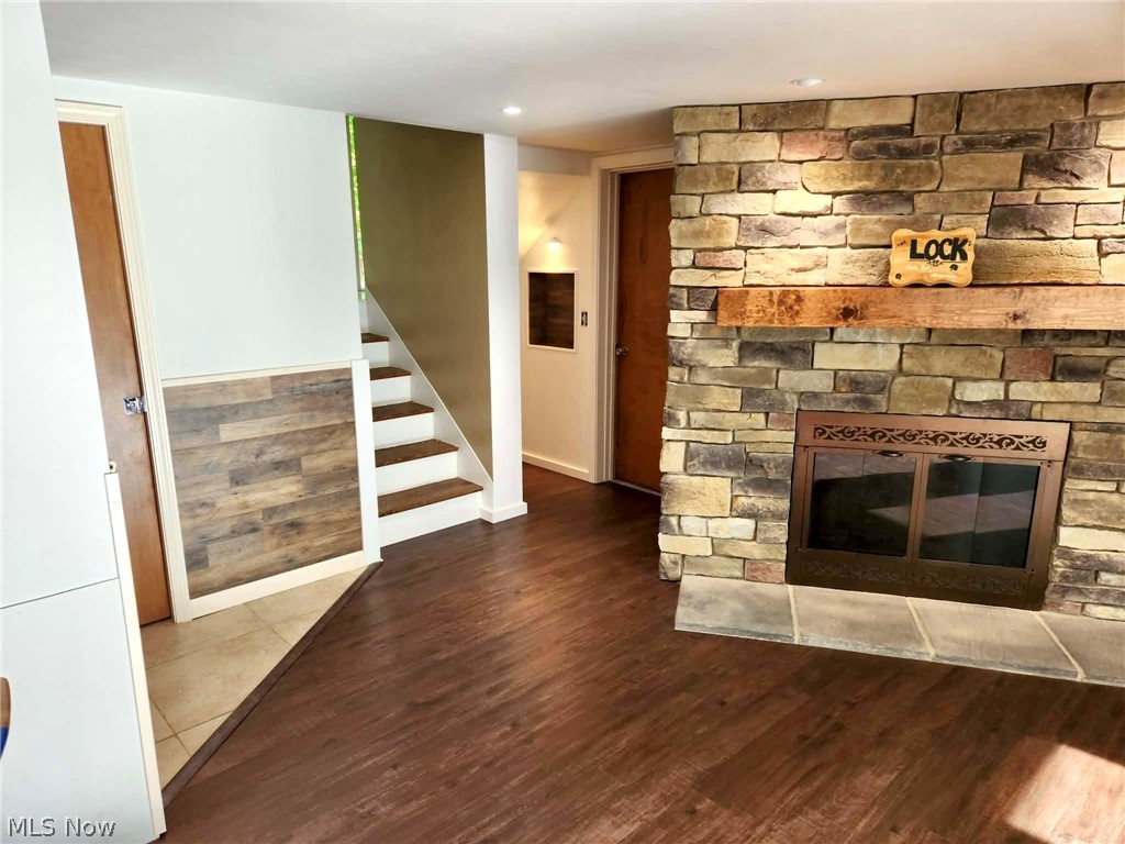 2975 Brown Road Ashtabula, OH 44004 - Photo 23 of 49 rec room with fireplace