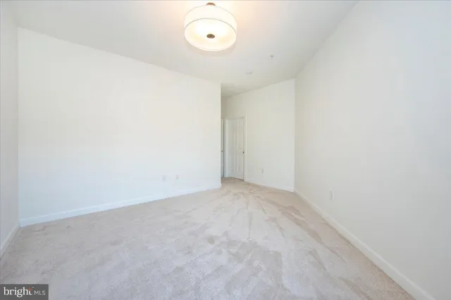 a view of small space with racks on the wall