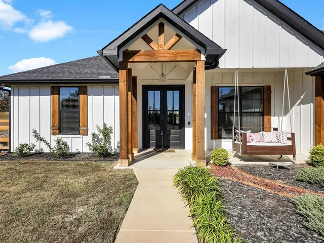 a front view of a house