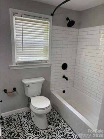 229 Browntown Road Belmont, NC 28012 - Photo 16 of 23 a bathroom with a toilet and a shower