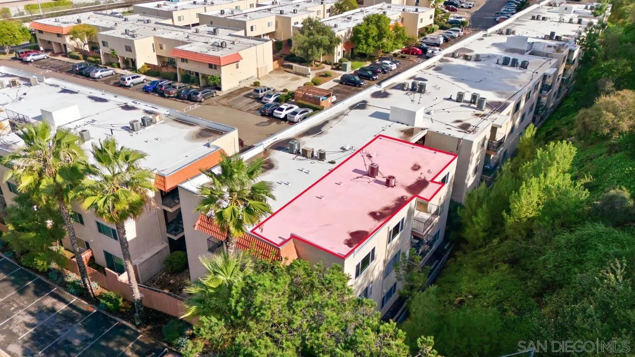 6775 Alvarado Road, Unit 10 San Diego, CA 92120 - Photo 17 of 22 an aerial view of a house with a yard