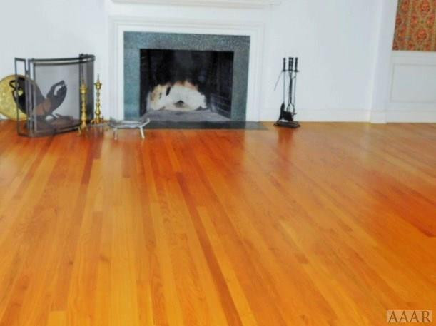 1812 Rivershore Road Elizabeth City, NC 27909 - Photo 4 of 28 Living room with hardwood floors and fireplace