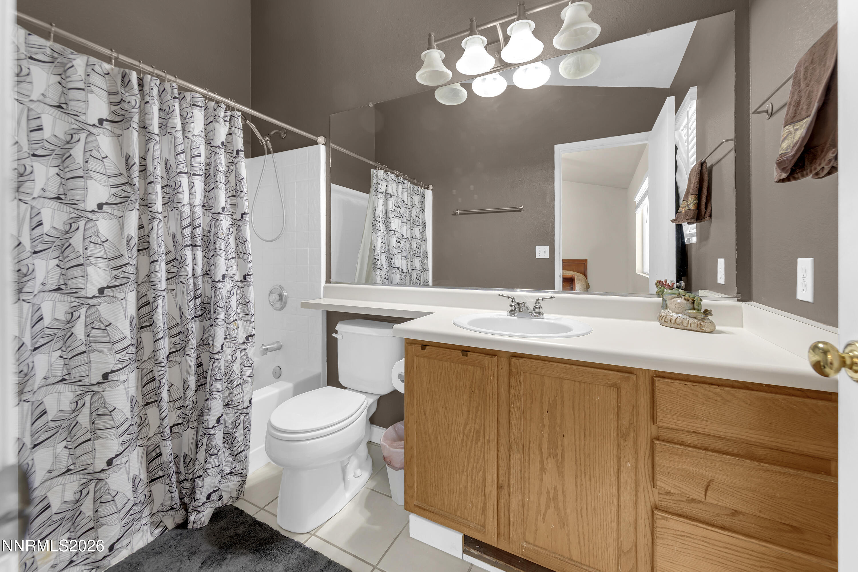 7951 Big River Drive Reno, NV 89506 - Photo 17 of 30 a bathroom with a sink a toilet and a mirror