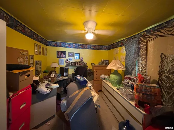 a room with gym equipment