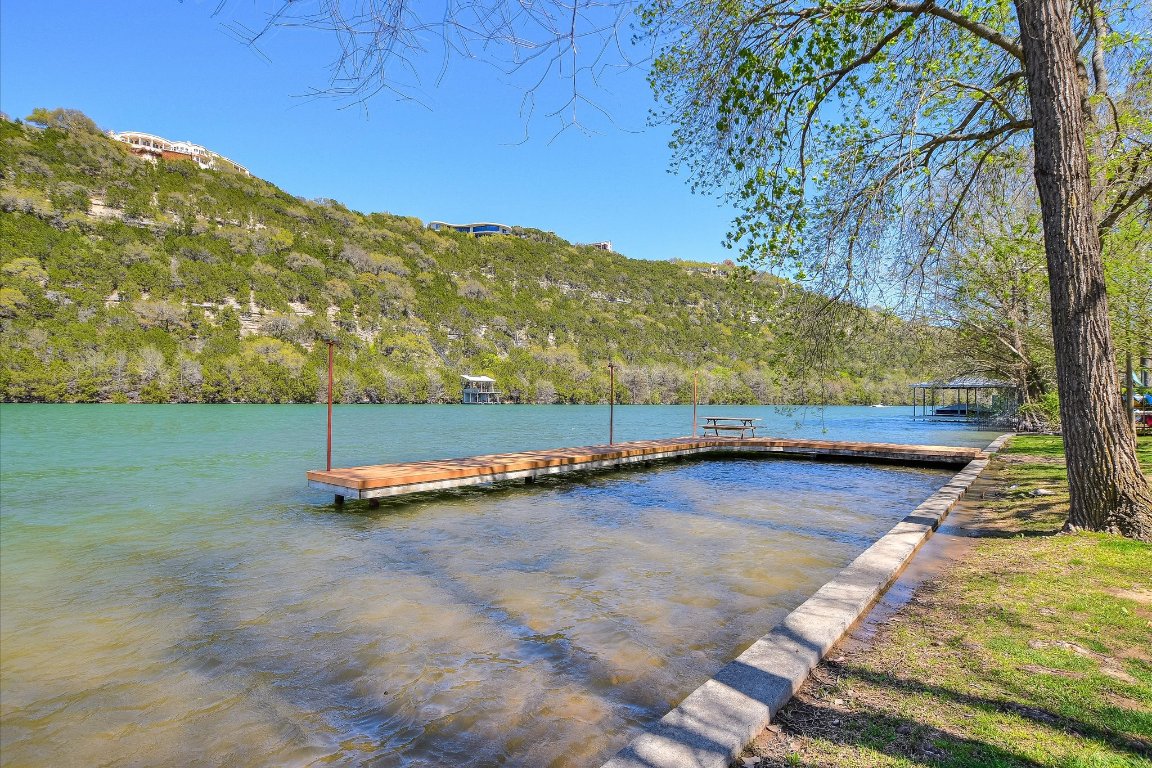 2405 Bahama Road Austin, TX 78733 - Photo 31 of 38 Dock featuring a water and mountain view and a forest view