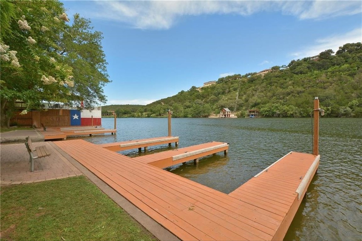 2405 Bahama Road Austin, TX 78733 - Photo 37 of 38 Dock area with a water view and a view of trees
