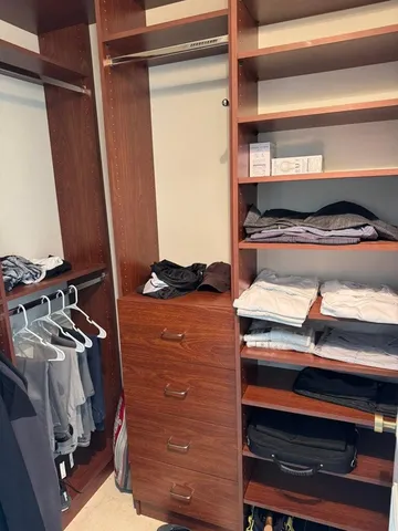 a view of walk in closet