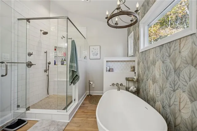 a living room with furniture and windows