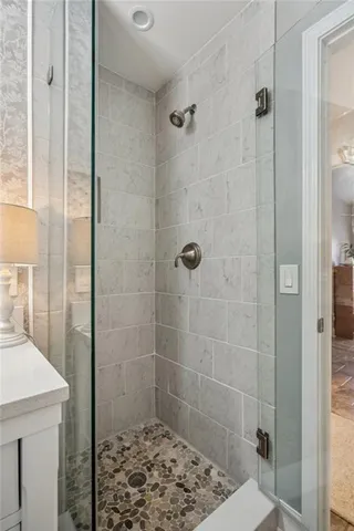 a view of entryway with stairs