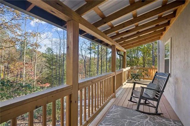 a view of outdoor space and deck