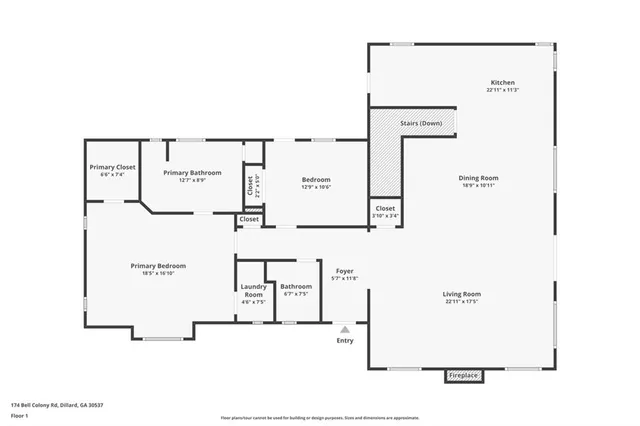 $595,000 | 174 Bell Colony Road, Dillard, GA 30537
