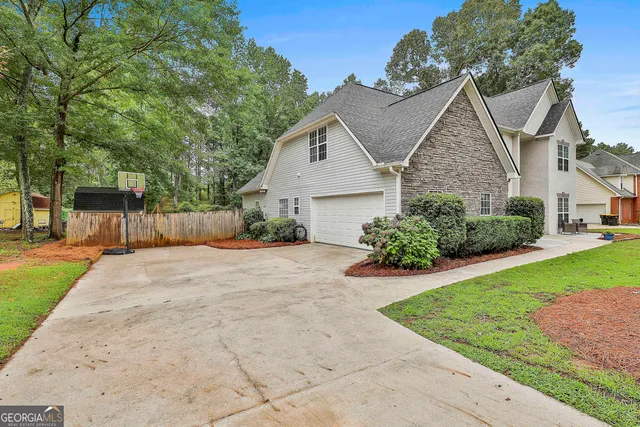 a view of pool with outdoor seating
