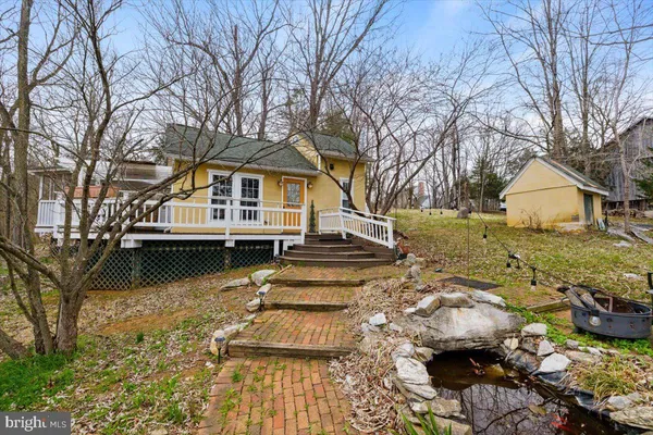a backyard of a house