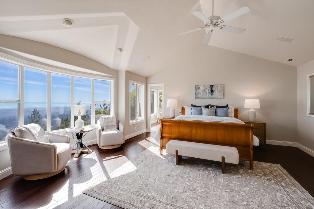 25220 Quail Ridge Road Los Gatos, CA 95033 - Photo 53 of 94 a bedroom with furniture and a large window