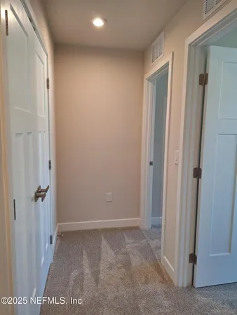 a close view of a closet