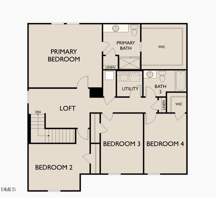 3805 Paragon Place Rolesville, NC 27571 - Photo 31 of 31 Solstice Layout Second Floor