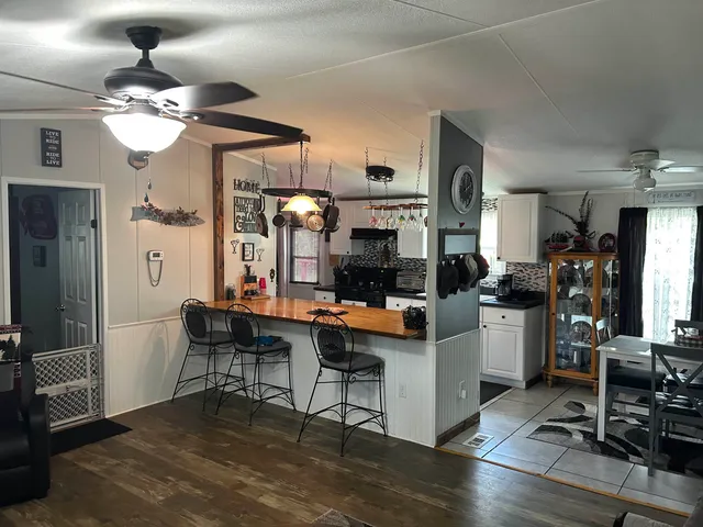 a view of kitchen and sink