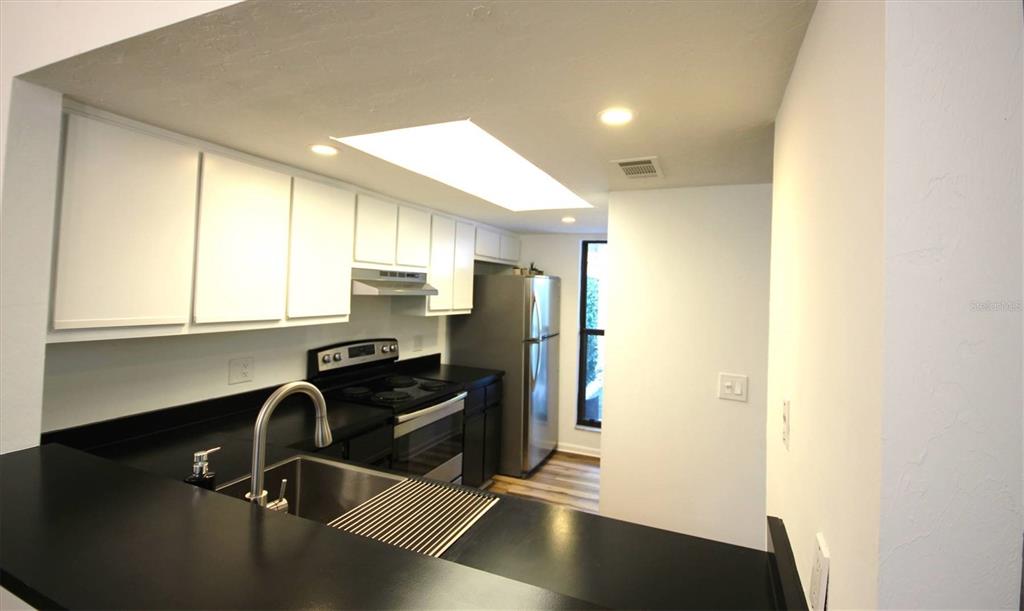 315 Southwest 54th Drive Gainesville, FL 32607 - Photo 14 of 36 a kitchen with a sink a refrigerator and window