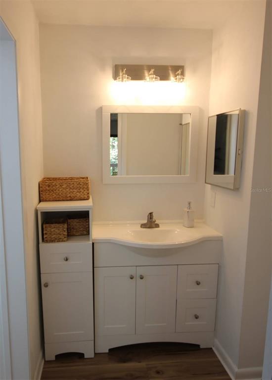 315 Southwest 54th Drive Gainesville, FL 32607 - Photo 21 of 36 a bathroom with a sink and a mirror