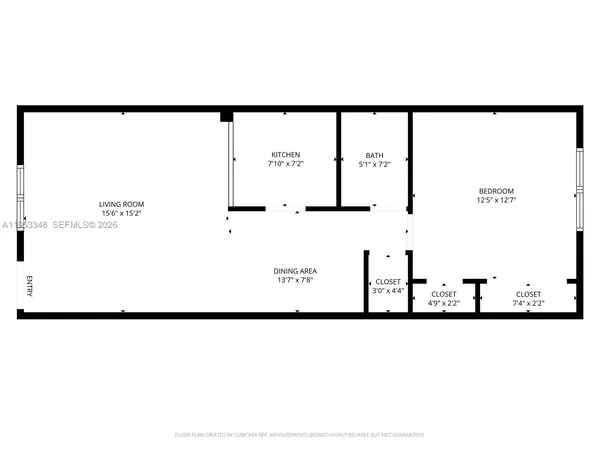 a view of an empty room and window