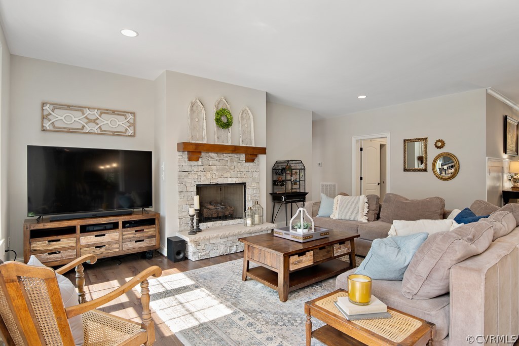 3033 Millmount Lane Powhatan, VA 23139 - Photo 11 of 49 a living room with furniture and a flat screen tv