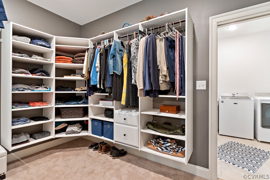 3033 Millmount Lane Powhatan, VA 23139 - Photo 31 of 49 a view of walk in closet with clothes and shoes