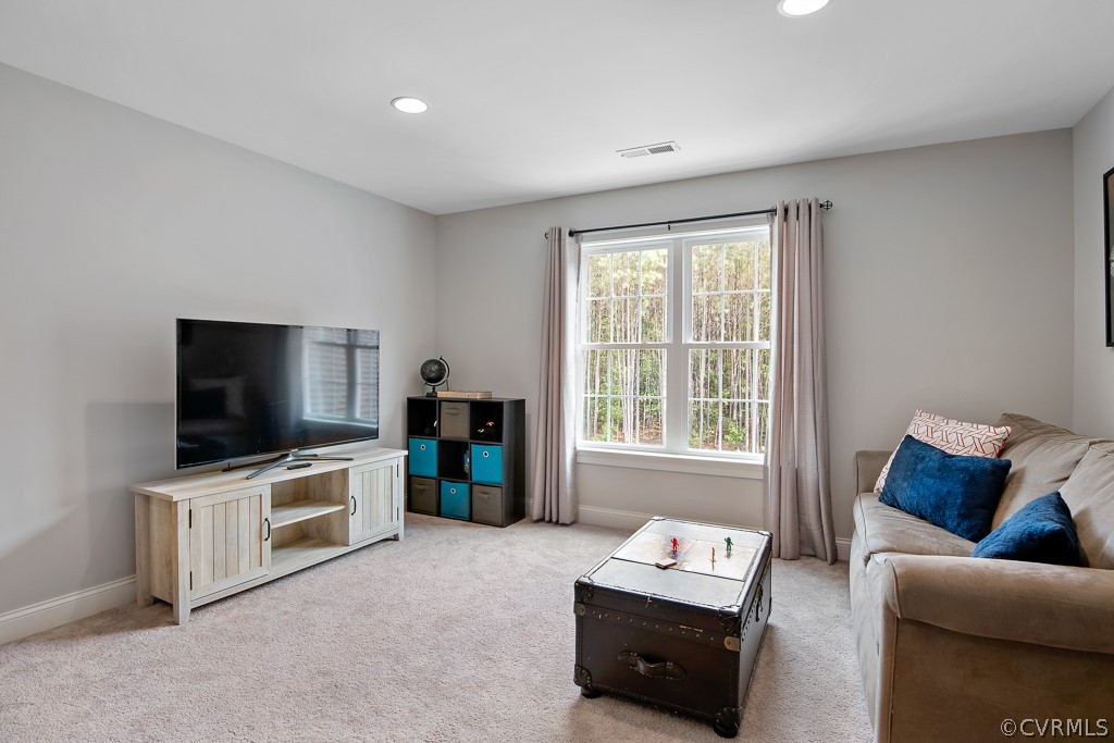 3033 Millmount Lane Powhatan, VA 23139 - Photo 35 of 49 a living room with furniture and a flat screen tv