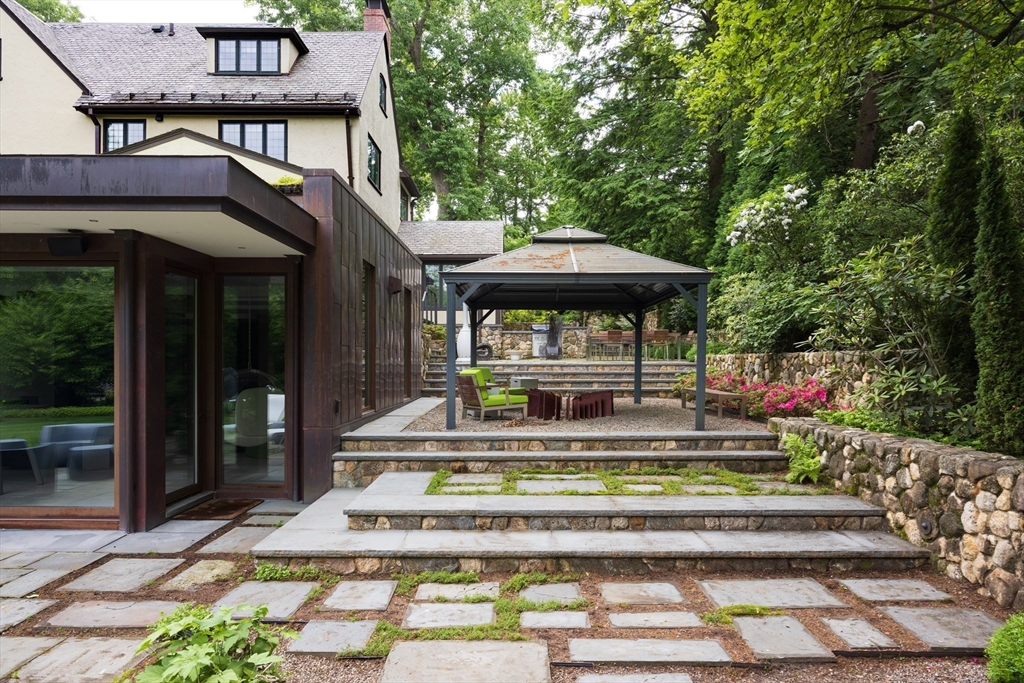 10 Spooner Road Brookline, MA 02467 - Photo 21 of 26 a view of swimming pool with sitting area