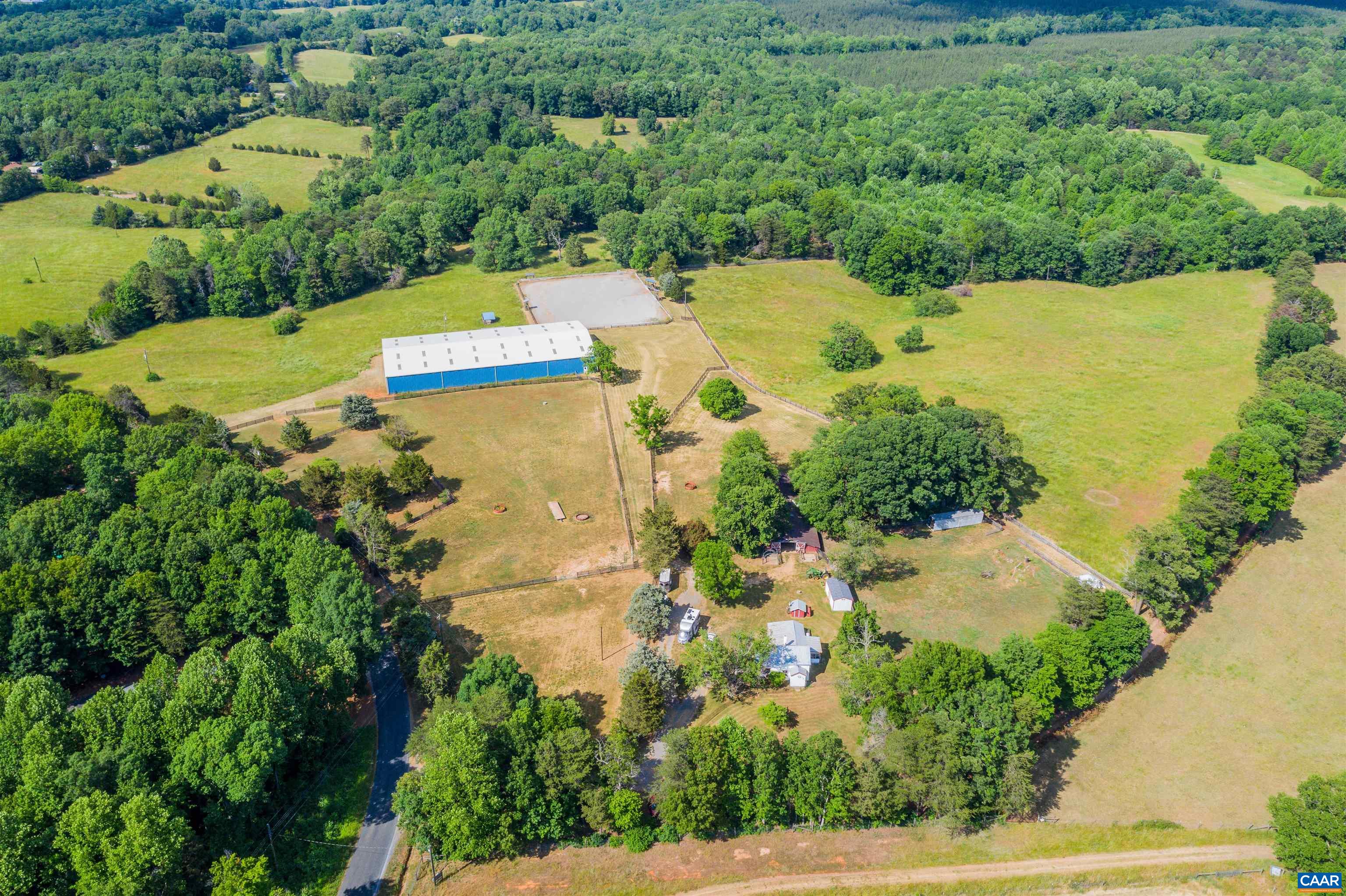 39 Dunsford Lane Dillwyn, VA 23936 - Photo 50 of 75 an aerial view of residential houses with outdoor space