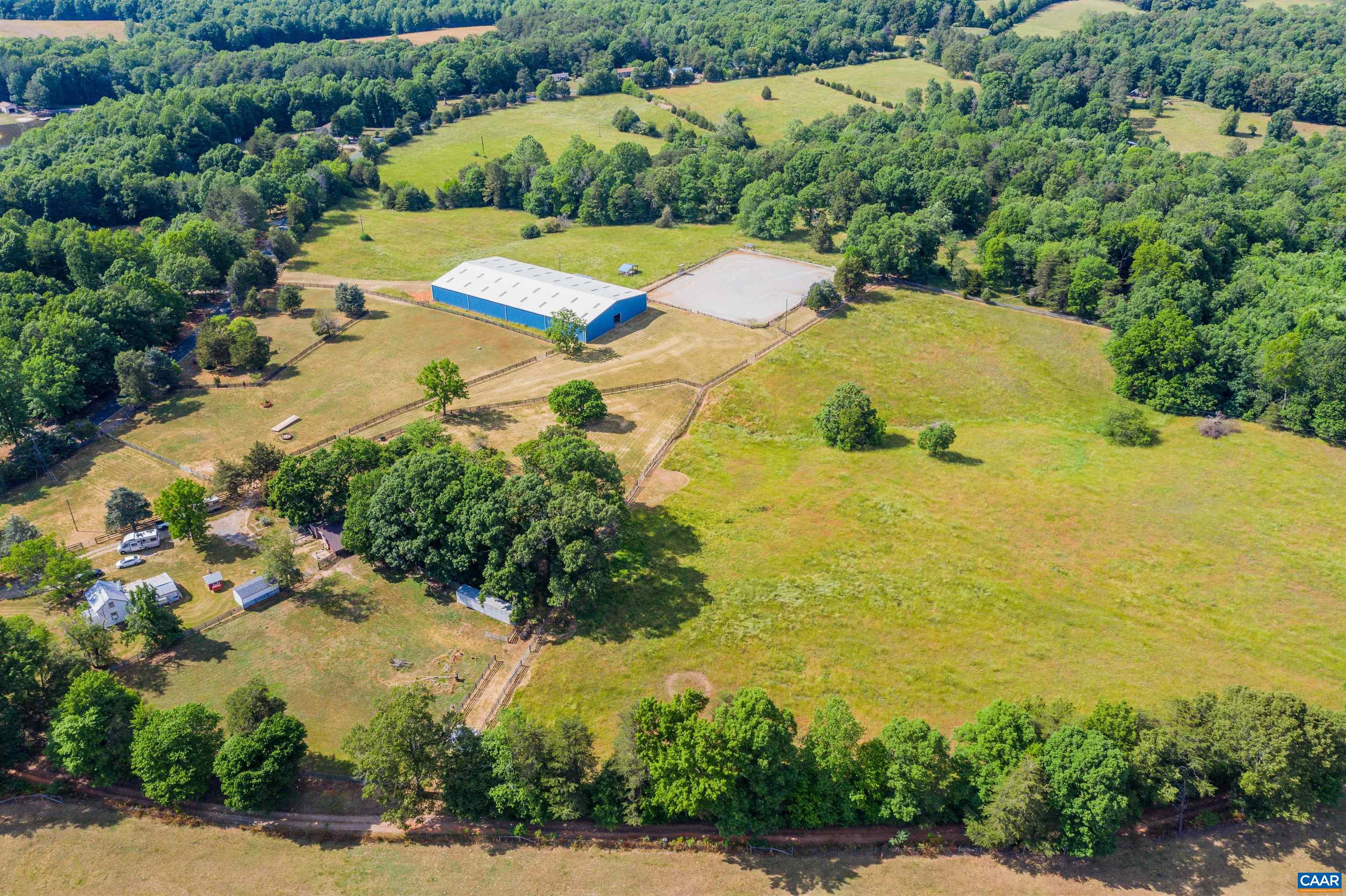 39 Dunsford Lane Dillwyn, VA 23936 - Photo 53 of 75 an aerial view of a swimming pool with an outdoor space and seating area