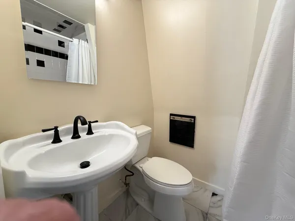 a bathroom with a sink and a toilet