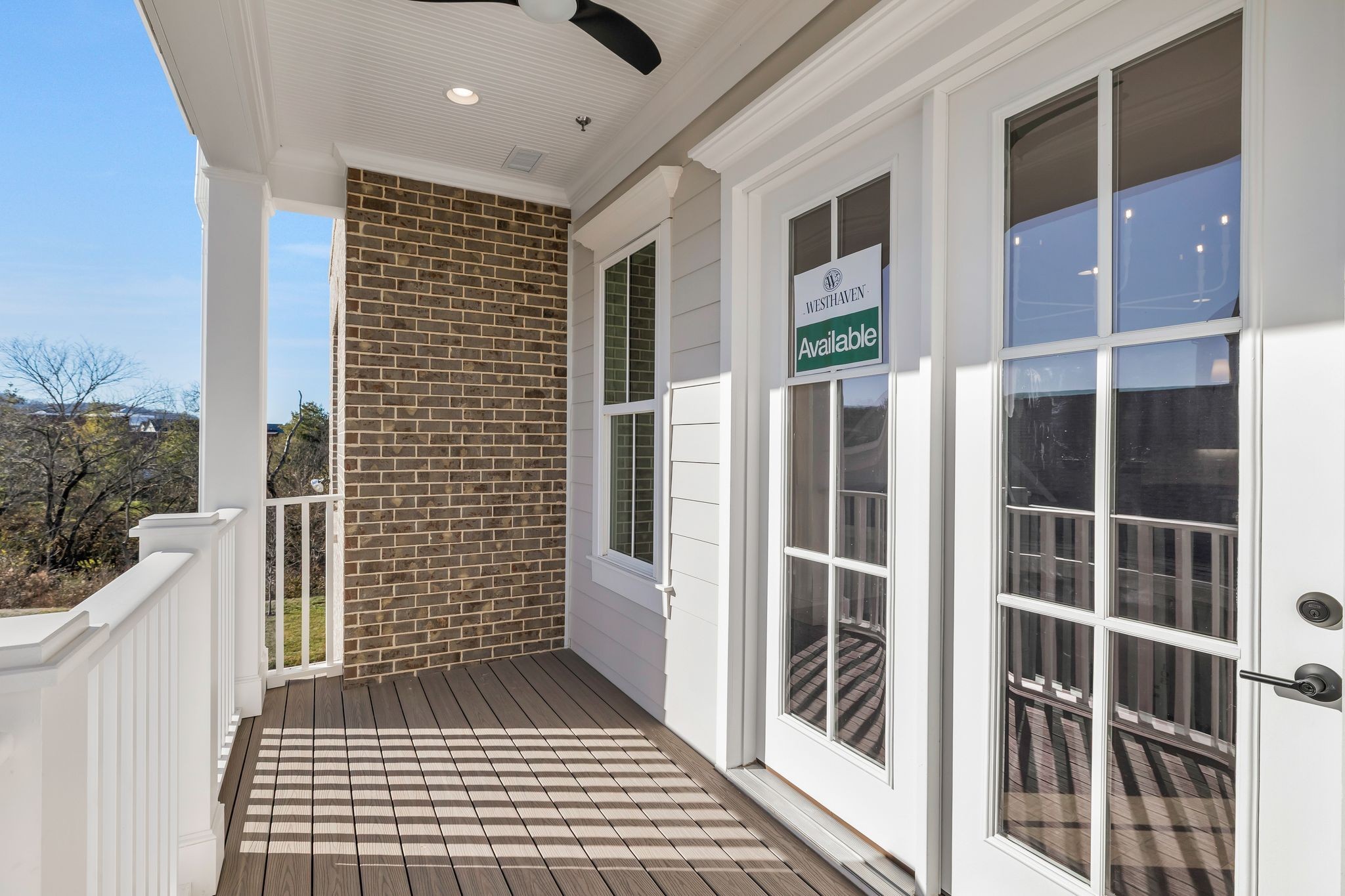 6037 Whitman Road, Unit 203 Franklin, TN 37064 - Photo 41 of 52 a view of a balcony with wooden floor and fence