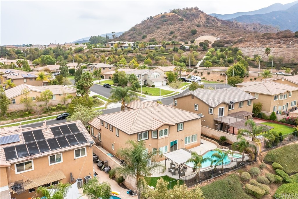 3426 Amethyst Street Corona, CA 92882 - Photo 63 of 72 an aerial view of residential houses with outdoor space