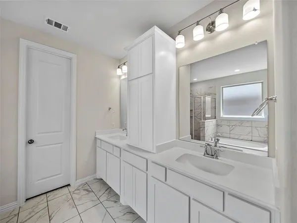 a view of a room with rack on the wall